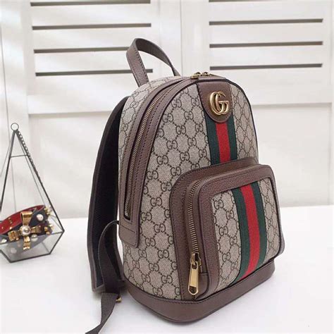 fake brown gucci backpack|gucci small backpack price.